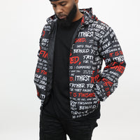 LAST SEVEN SAYINGS NYLON JACKET