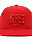 JESUS SAVES FIRE RED SNAPBACK
