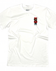 BEAR WITNESS MASCOT WHITE MID-WEIGHT F&B TEE