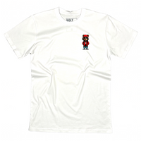 BEAR WITNESS MASCOT WHITE MID-WEIGHT F&B TEE