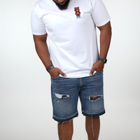 BEAR WITNESS MASCOT WHITE MID-WEIGHT F&B TEE