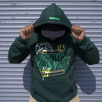 JESUS SAVES 2.0 FOREST GREEN HOODIE