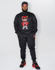 BEAR WITNESS RED LABEL EMBROIDERED JOGGER SET