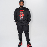 BEAR WITNESS RED LABEL EMBROIDERED JOGGER SET