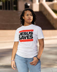 Jesus Saves White Evangelism Tee