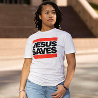 Jesus Saves White Evangelism Tee