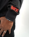 Jesus Saves Long Sleeve Distressed Embroidered