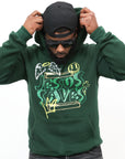 JESUS SAVES 2.0 FOREST GREEN HOODIE