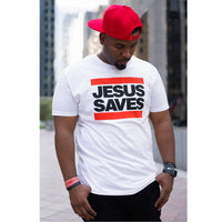 Jesus Saves White Evangelism Tee
