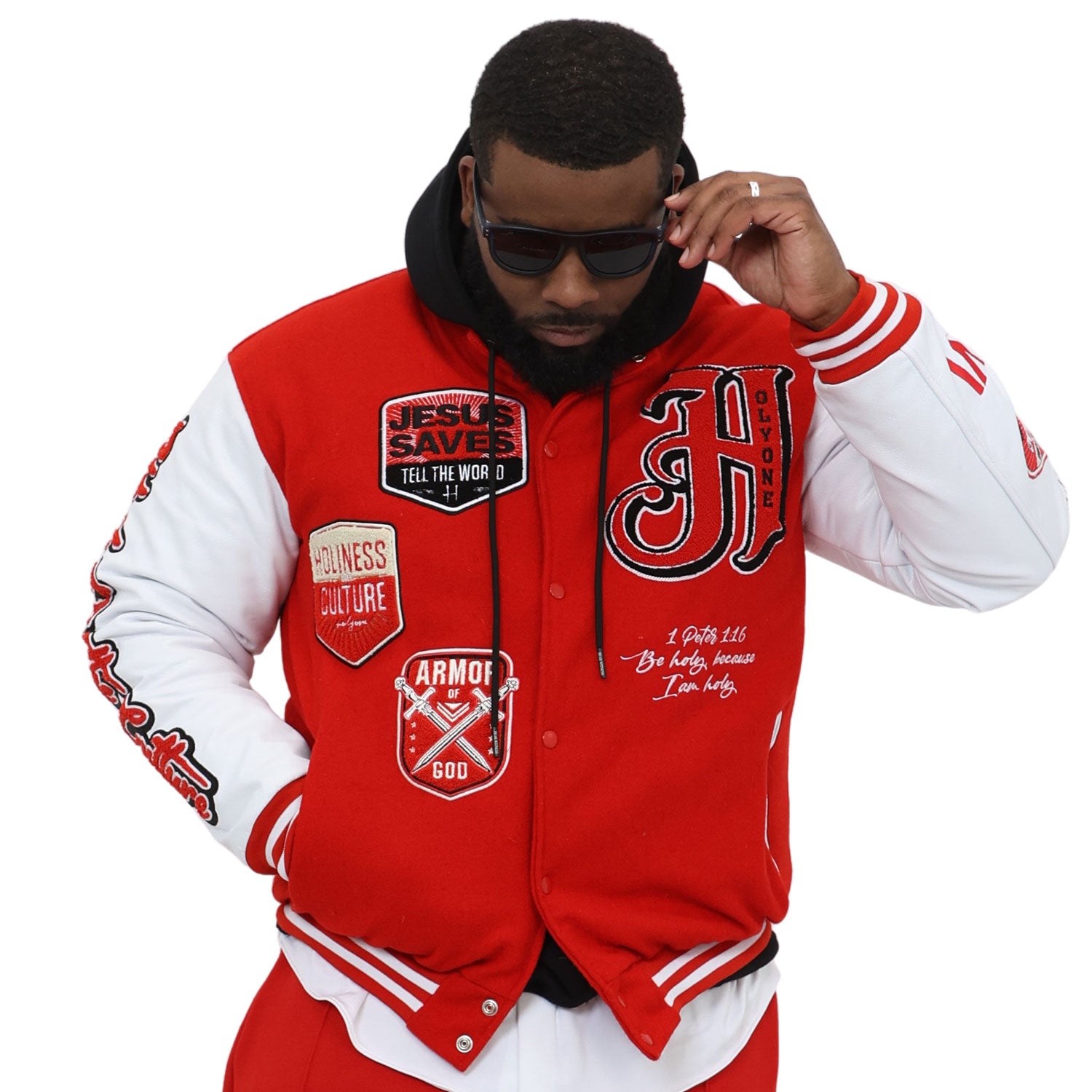 HOLY UNIVERSITY COLLEGIATE VARSITY JACKET – holyoneclothing