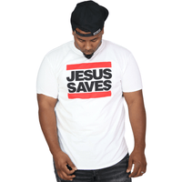 Jesus Saves White Evangelism Tee