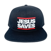 JESUS SAVES SNAPBACK W/REMOVABLE TELL THE WORLD HAT CHAIN