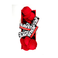 JESUS SAVES SNAPBACK FIRE RED W/REMOVABLE TELL THE WORLD HAT CHAIN