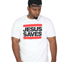 Jesus Saves White Evangelism Tee