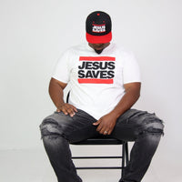 Jesus Saves White Evangelism Tee