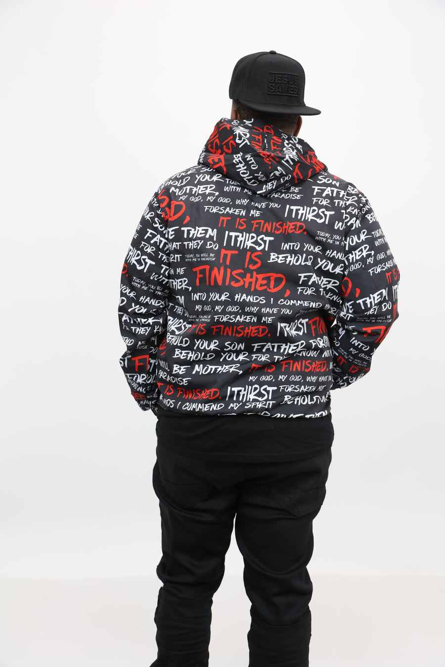 LAST SEVEN SAYINGS NYLON JACKET
