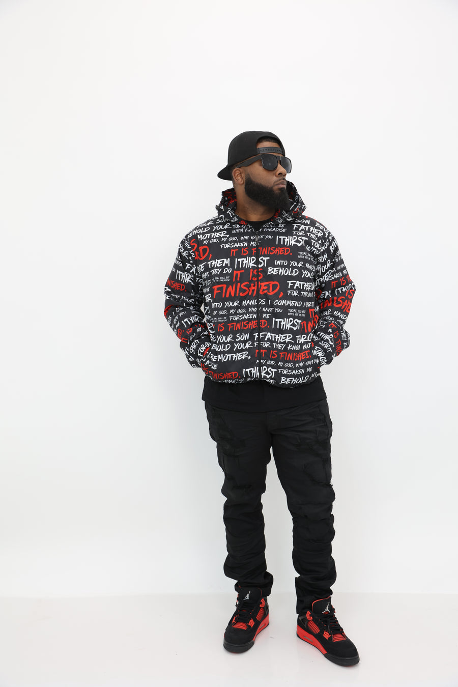 LAST SEVEN SAYINGS NYLON JACKET