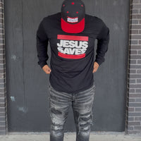 3 FOR $75 JESUS SAVES LONG SLEEVE