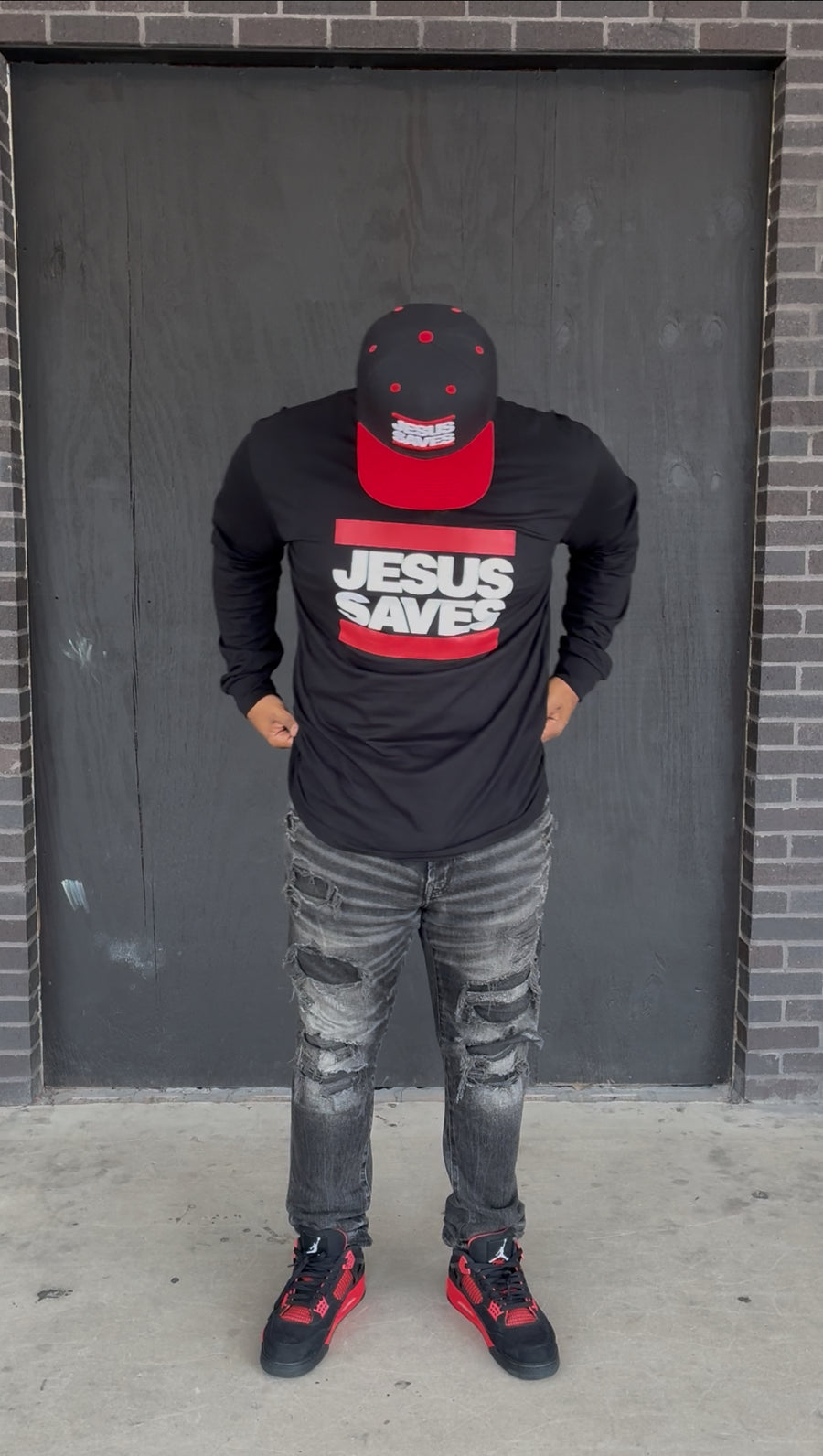 3 FOR $75 JESUS SAVES LONG SLEEVE