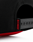 JOHN 3:16 RED BOTTOM SALVATION SNAPBACK