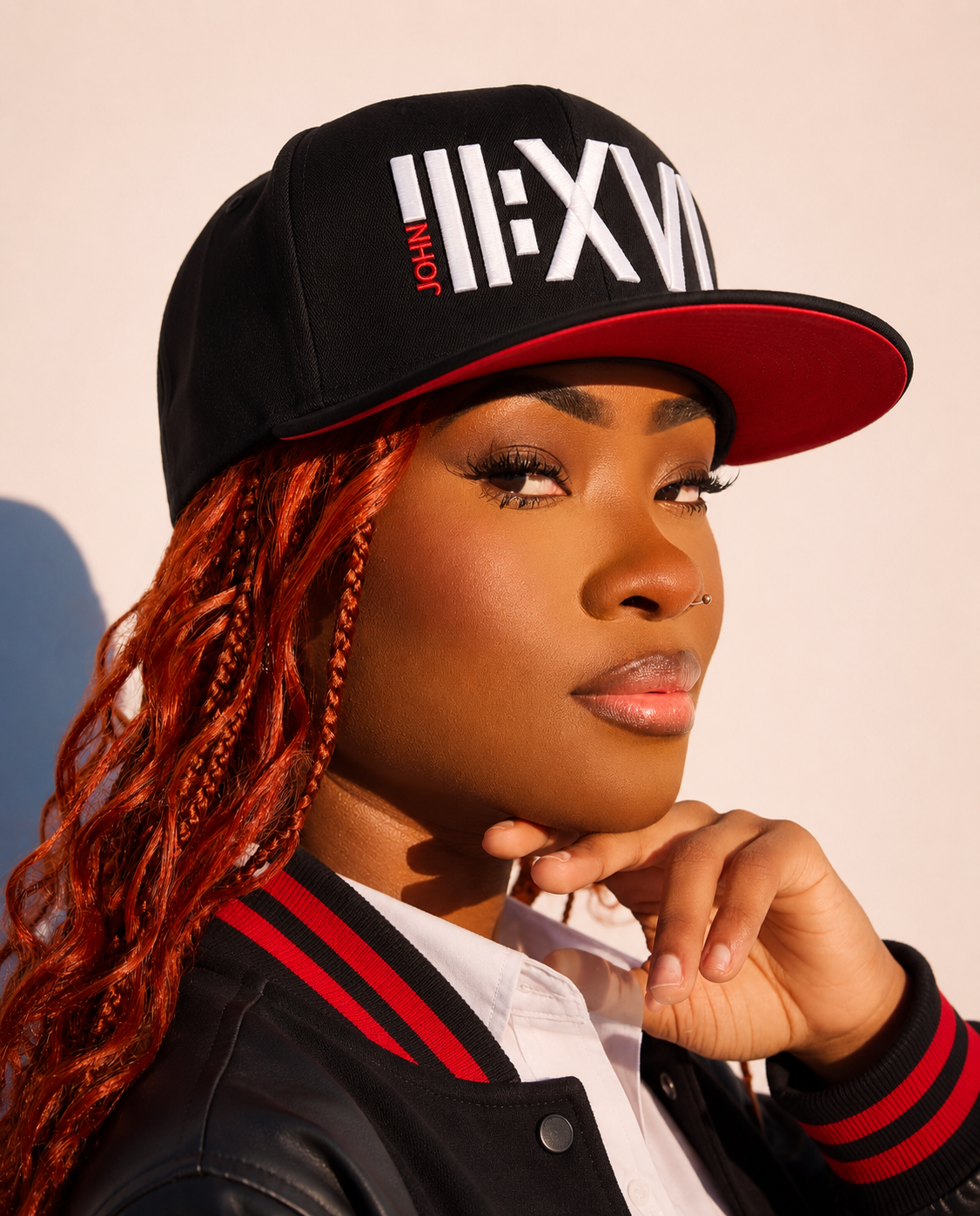 JOHN 3:16 RED BOTTOM SALVATION SNAPBACK