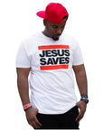 Jesus Saves White Evangelism Tee