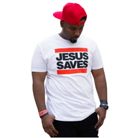 Jesus Saves White Evangelism Tee