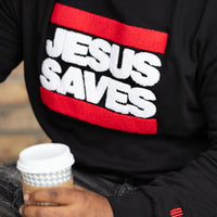 Jesus Saves Chenille CrewNeck Sweatshirt