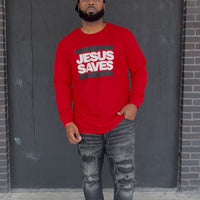 3 FOR $75 JESUS SAVES LONG SLEEVE
