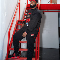 BEAR WITNESS RED LABEL EMBROIDERED JOGGER SET