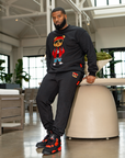 BEAR WITNESS RED LABEL EMBROIDERED JOGGER SET