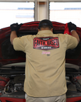 HARD COLLAR TAN WORK SHIRT