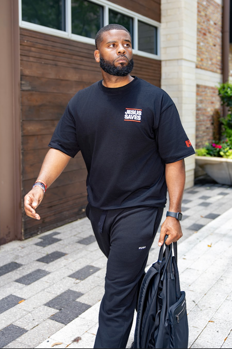 JESUS SAVES HEAVYWEIGHT CREWNECK TEE