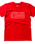 TONAL THE SECOND COMING IS COMING (RED/RED PUFF) TEE