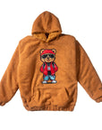 BEAR WITNESS BEAR BROWN HEAVY-WEIGHT SHERPA HOODIE