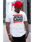 Jesus Saves White Evangelism Tee