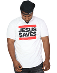 Jesus Saves White Evangelism Tee