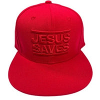 JESUS SAVES FIRE RED SNAPBACK
