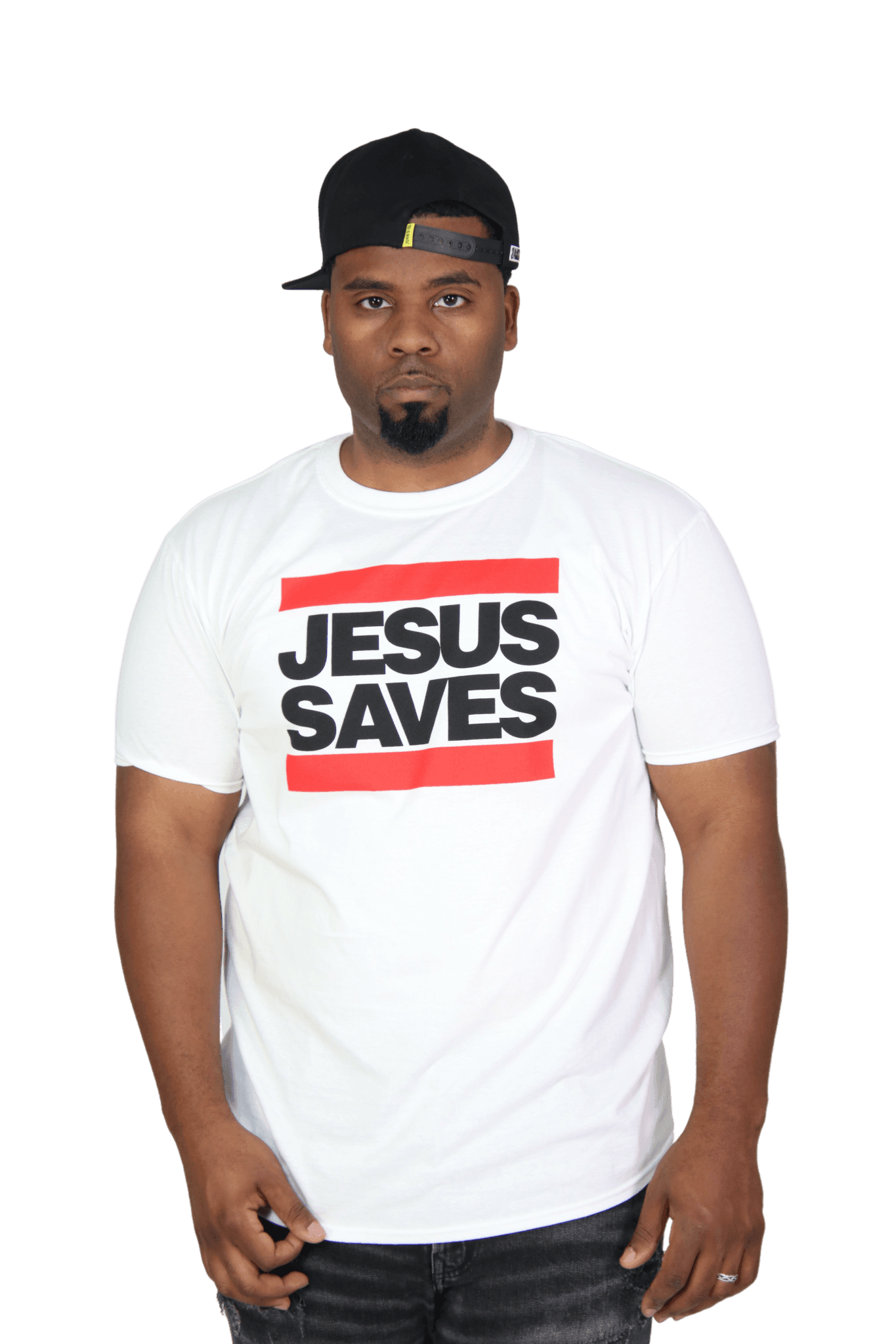 Jesus Saves White Evangelism Tee