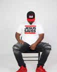 Jesus Saves White Evangelism Tee